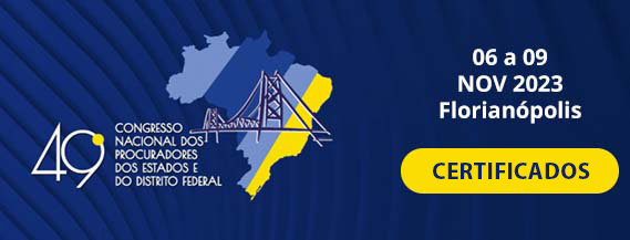 Banner o 49ª Congresso Nacional dos Procuradores de Estado